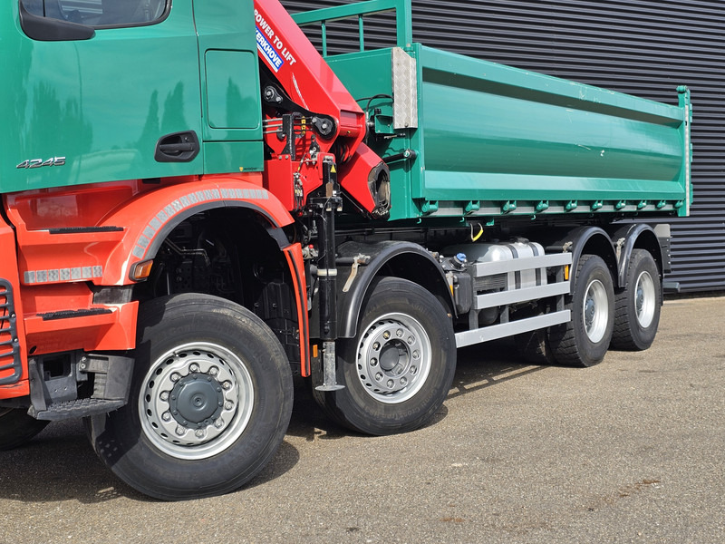 Kranbil Mercedes-Benz AROCS 4145 / 8X6 / TIPPER + HMF CRANE: bilde 9