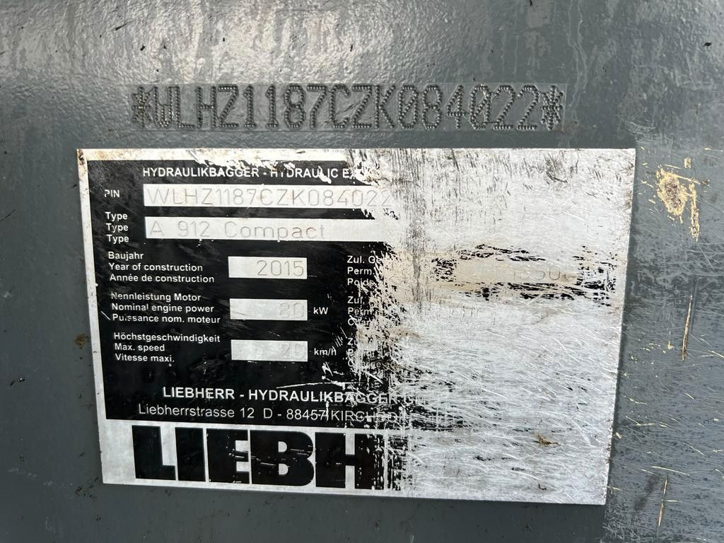Liebherr A 912 Compact 3X Löffel 3 X Buckets - Hjulgraver: bilde 3 Liebherr A 912 Compact 3X Löffel 3 X Buckets - Hjulgraver: bilde 3