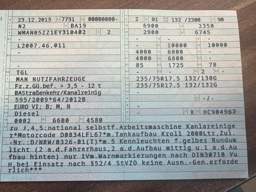 MAN 10.180 Saug & Druck & Spülwagen & Funk Euro 6 MAN 10.180 Saug & Druck & Spülwagen - Vakuum lastebil: bilde 3 MAN 10.180 Saug & Druck & Spülwagen & Funk Euro 6 MAN 10.180 Saug & Druck & Spülwagen - Vakuum lastebil: bilde 3