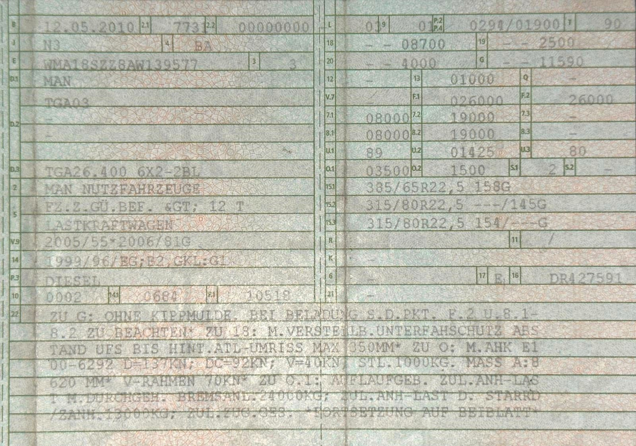 MAN 26.400 TGS | Meiller RK 20.70 | hydr. Container. - Krokbil: bilde 2 MAN 26.400 TGS | Meiller RK 20.70 | hydr. Container. - Krokbil: bilde 2