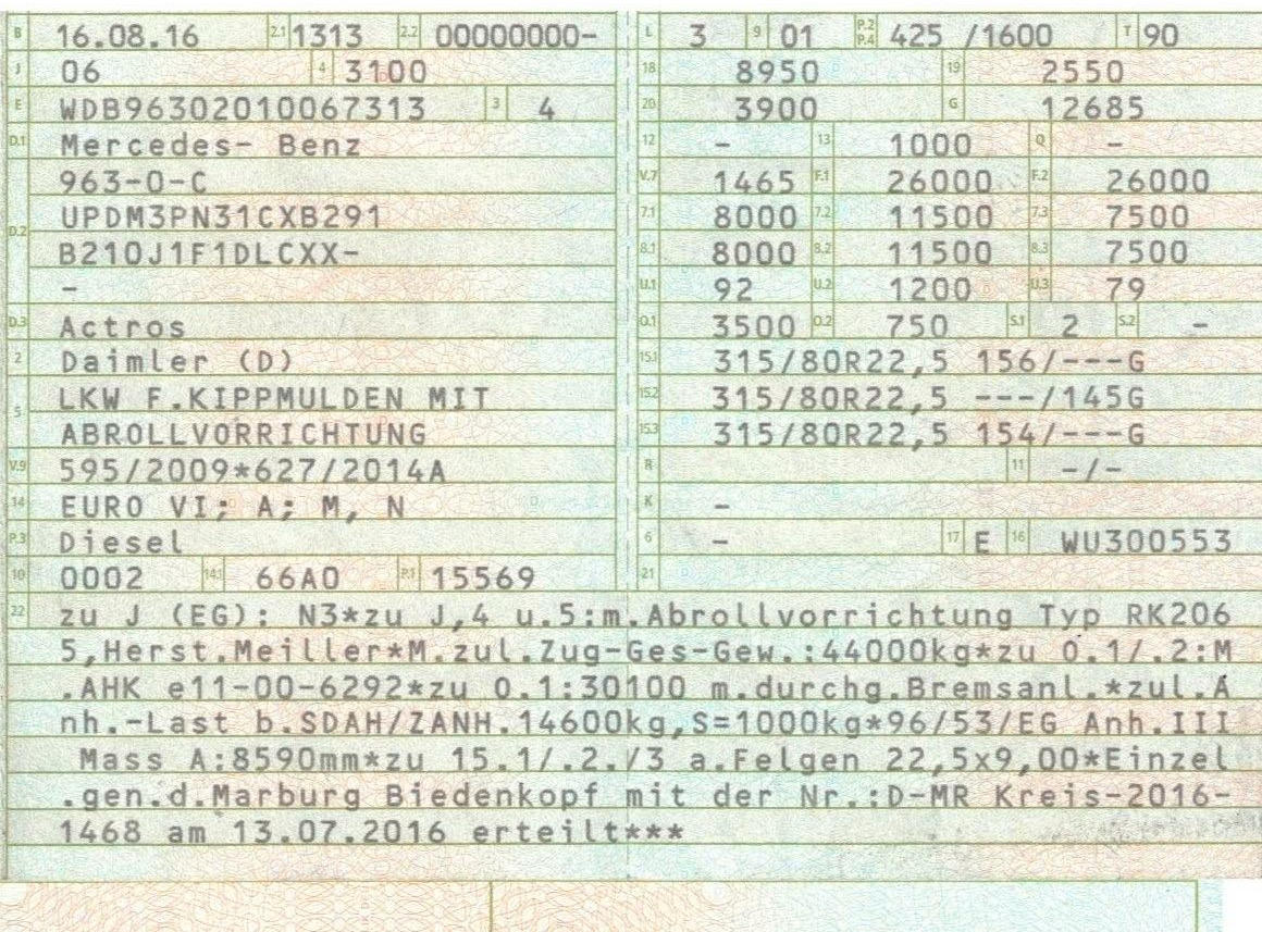 Mercedes-Benz 2558 6x2 Meiller RK 20.65 | Retarder | Klima - Krokbil: bilde 2 Mercedes-Benz 2558 6x2 Meiller RK 20.65 | Retarder | Klima - Krokbil: bilde 2