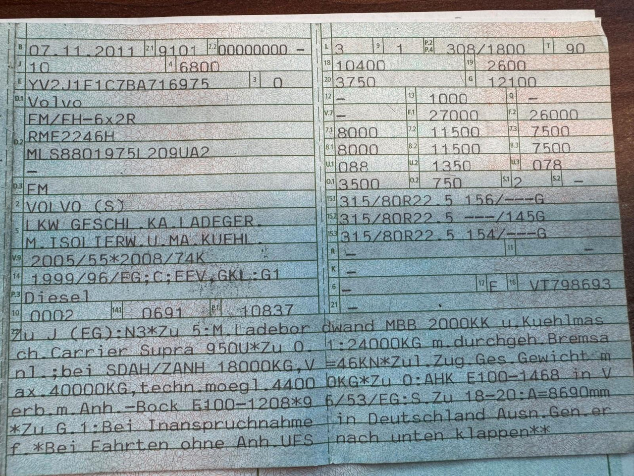 Volvo FM 410 6X2 Kühlkoffer mit Carrier Diesel & Strom Volvo FM 410 6X2 Kühlkoffer mit Carrier Diesel & Strom - Lastebil med kjøl: bilde 2 Volvo FM 410 6X2 Kühlkoffer mit Carrier Diesel & Strom Volvo FM 410 6X2 Kühlkoffer mit Carrier Diesel & Strom - Lastebil med kjøl: bilde 2