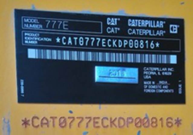 CAT 777E - Tipptruck: bilde 5 CAT 777E - Tipptruck: bilde 5