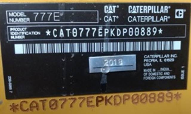 CAT 777E - Tipptruck: bilde 5 CAT 777E - Tipptruck: bilde 5