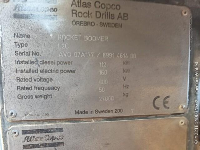 Atlas Copco Boomer L2C - Gruve maskin: bilde 4 Atlas Copco Boomer L2C - Gruve maskin: bilde 4