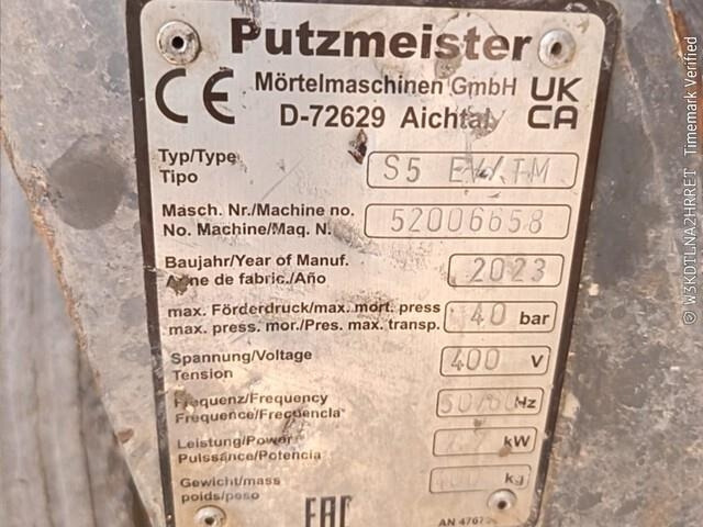 Putzmeister S5 EV TM - Betongpumpe: bilde 2 Putzmeister S5 EV TM - Betongpumpe: bilde 2