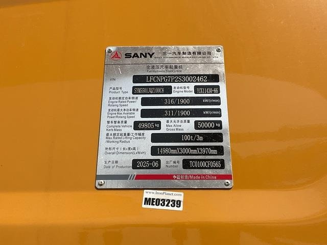 Sany STC1000C5-8 - Beltegående kran: bilde 5 Sany STC1000C5-8 - Beltegående kran: bilde 5