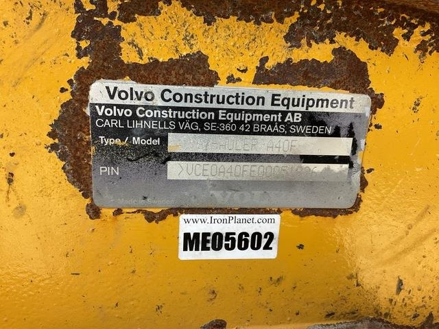 Volvo A40F - Rammestyrt dumper: bilde 5 Volvo A40F - Rammestyrt dumper: bilde 5