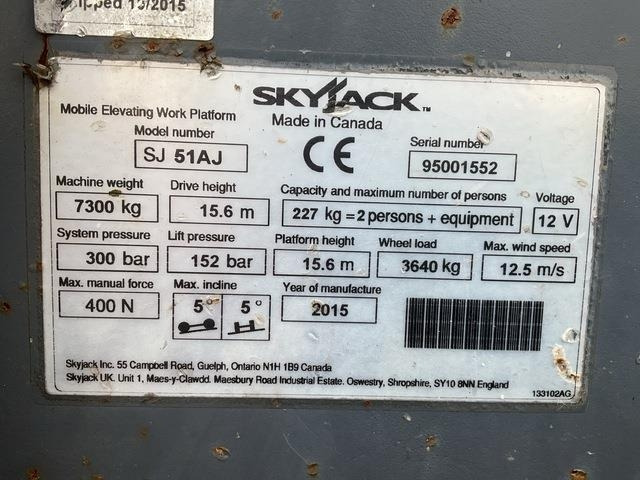 SkyJack SJ51AJ - Bomlift: bilde 5 SkyJack SJ51AJ - Bomlift: bilde 5