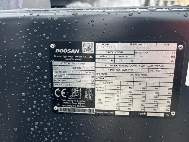 Doosan B15T-7 PLUS - El-truck: bilde 5 Doosan B15T-7 PLUS - El-truck: bilde 5