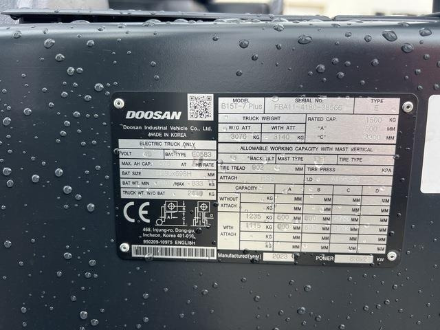 Doosan B15T-7 PLUS - El-truck: bilde 5 Doosan B15T-7 PLUS - El-truck: bilde 5