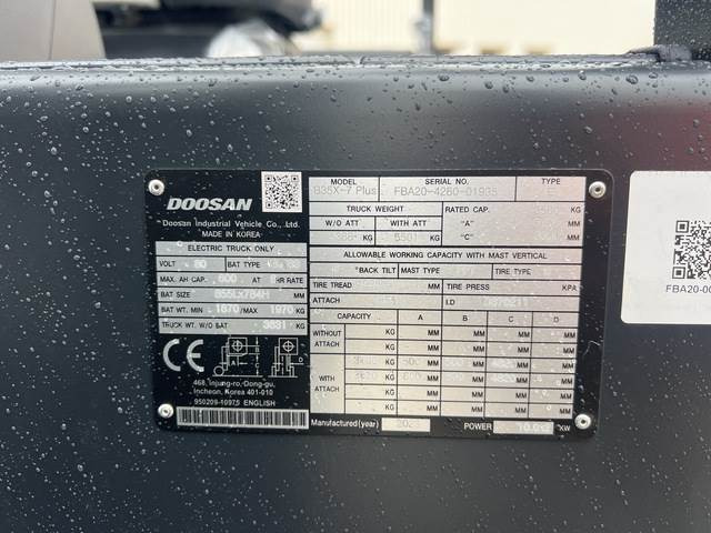Doosan B35X-7 PLUS - El-truck: bilde 5 Doosan B35X-7 PLUS - El-truck: bilde 5