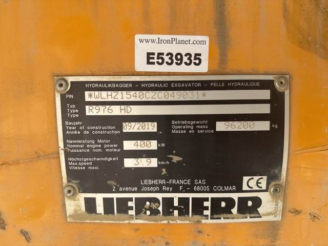 Liebherr R976 HD - Beltegraver: bilde 5 Liebherr R976 HD - Beltegraver: bilde 5
