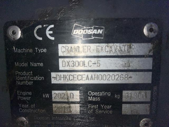 Doosan DX300LC-5 - Beltegraver: bilde 5 Doosan DX300LC-5 - Beltegraver: bilde 5
