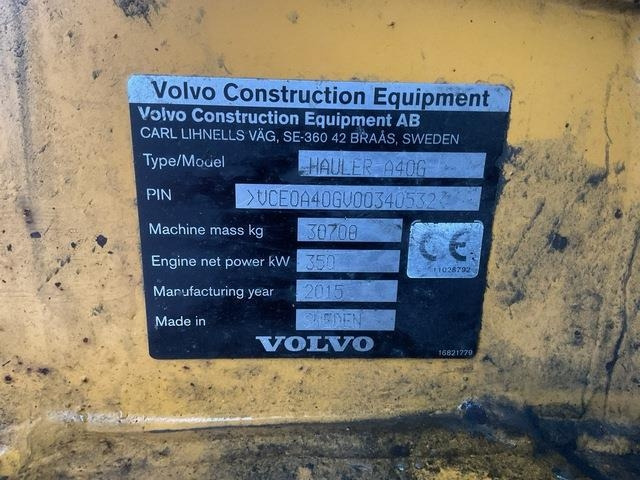 Volvo A40G - Rammestyrt dumper: bilde 5 Volvo A40G - Rammestyrt dumper: bilde 5