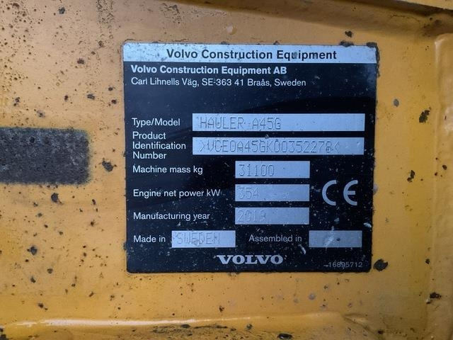 Volvo A45G - Rammestyrt dumper: bilde 5 Volvo A45G - Rammestyrt dumper: bilde 5
