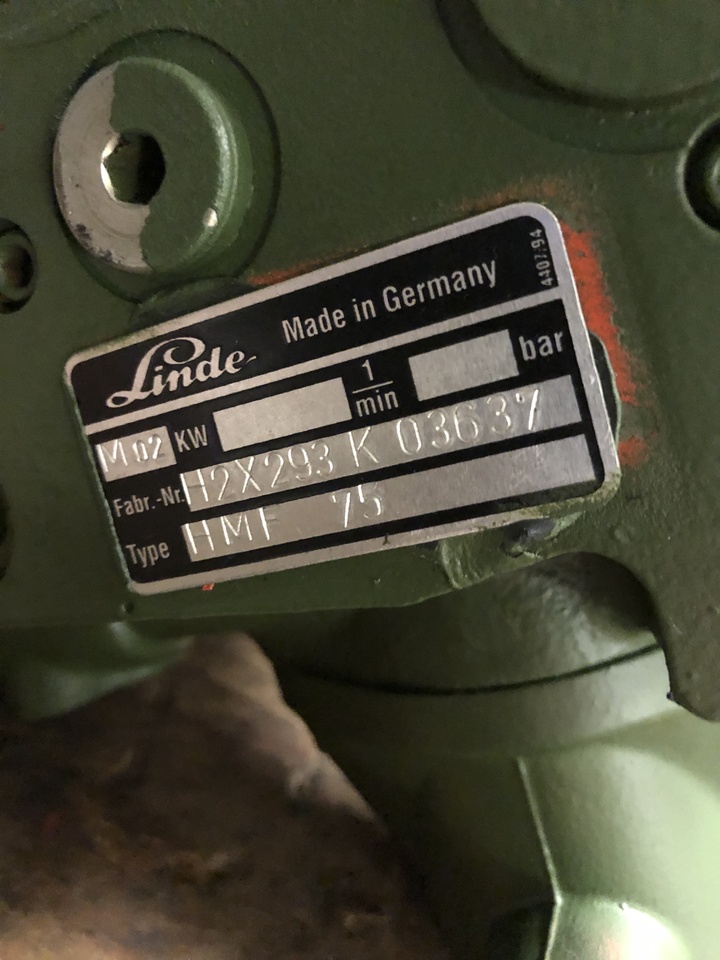 Linde HMF 75 - Hydraulisk motor: bilde 1 Linde HMF 75 - Hydraulisk motor: bilde 1