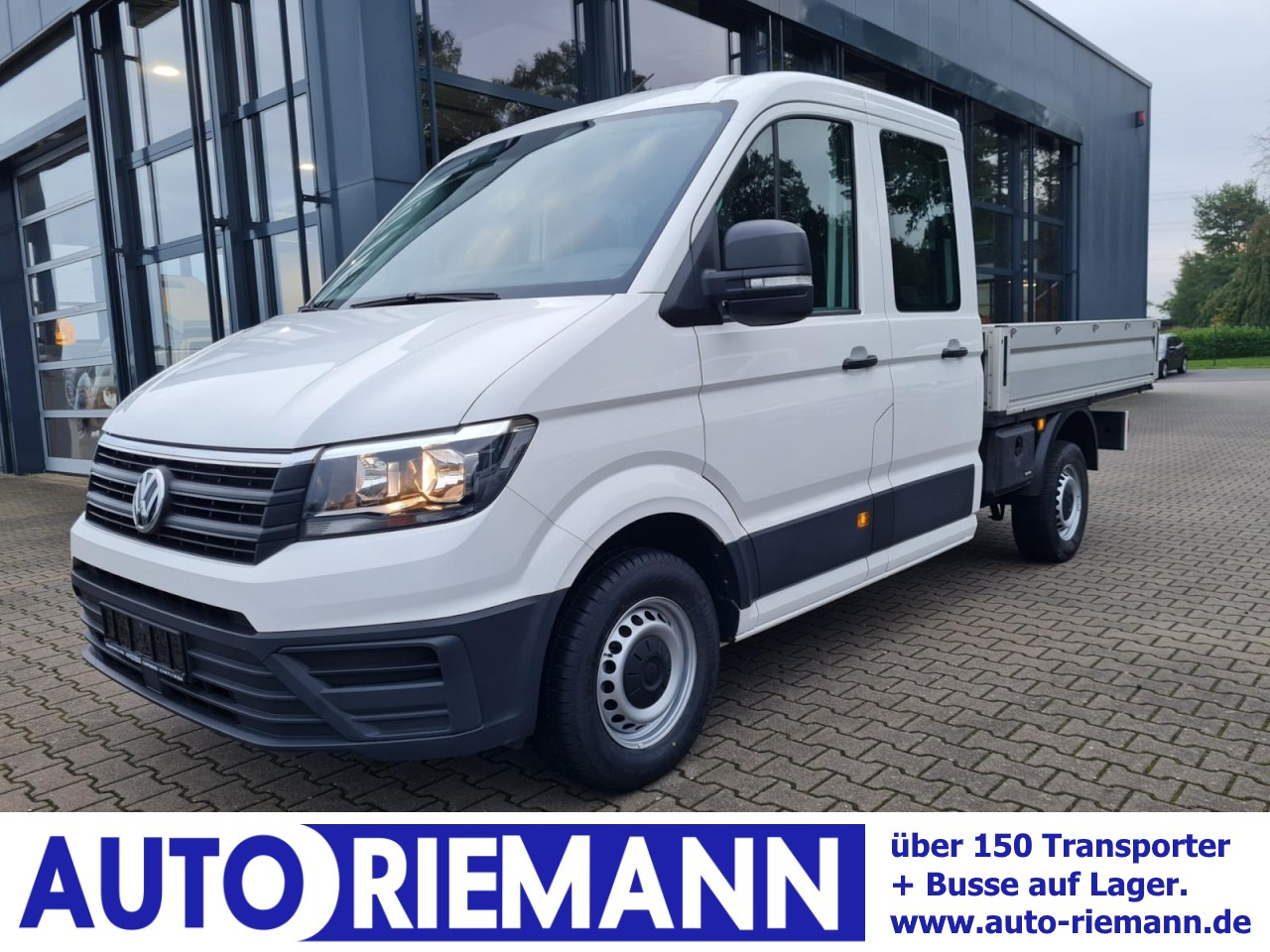 Volkswagen Crafter 35 Doka MR Pritsche AHK Klima 7 Sitzer - Varebil med plan, Varebil med dobbelt førerhus: bilde 1 Volkswagen Crafter 35 Doka MR Pritsche AHK Klima 7 Sitzer - Varebil med plan, Varebil med dobbelt førerhus: bilde 1