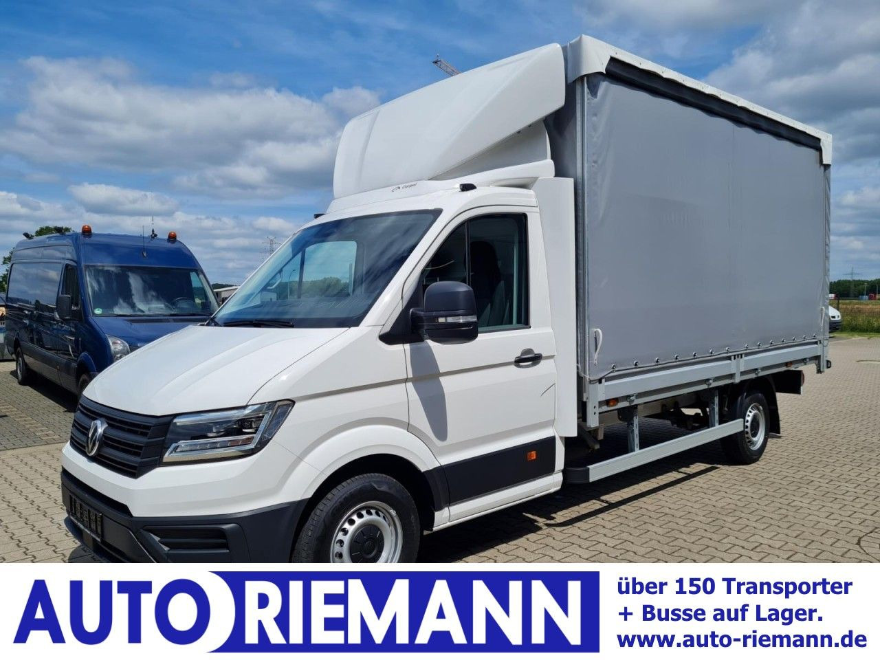 Varebil med kapell Volkswagen Crafter 35 TDI Pritsche Schiebe Plane LED TEMPOM: bilde 1