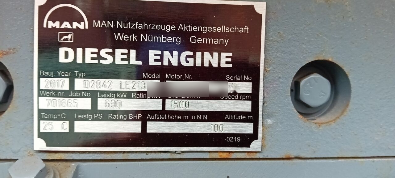 Ny Elektrisk generator MAN Agregat Prądotwórczy Generator Stamford MAN DIESEL 640 kw 800: bilde 6