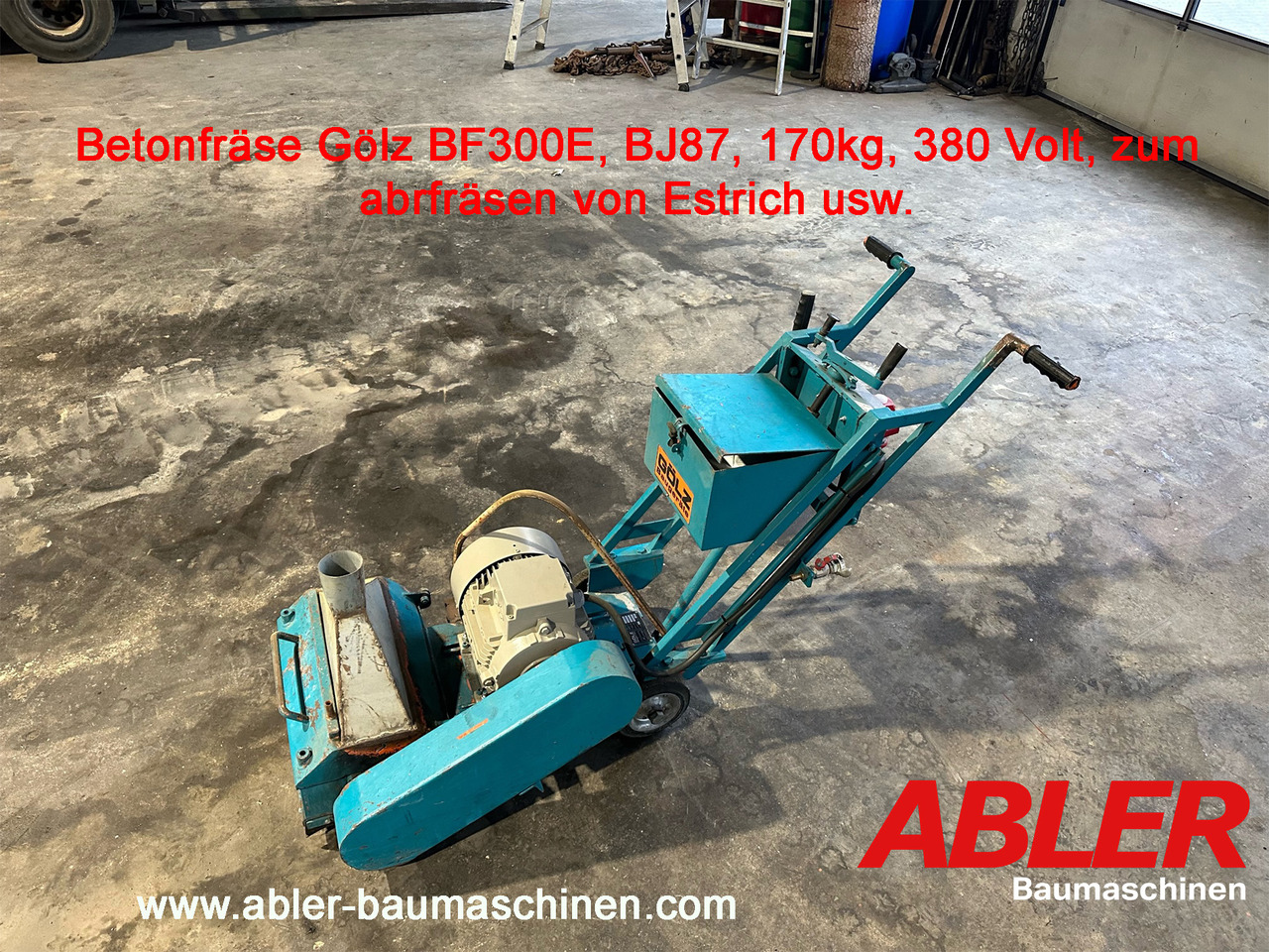 Betonfräse Gölz BF300E - Betongutstyr: bilde 1 Betonfräse Gölz BF300E - Betongutstyr: bilde 1