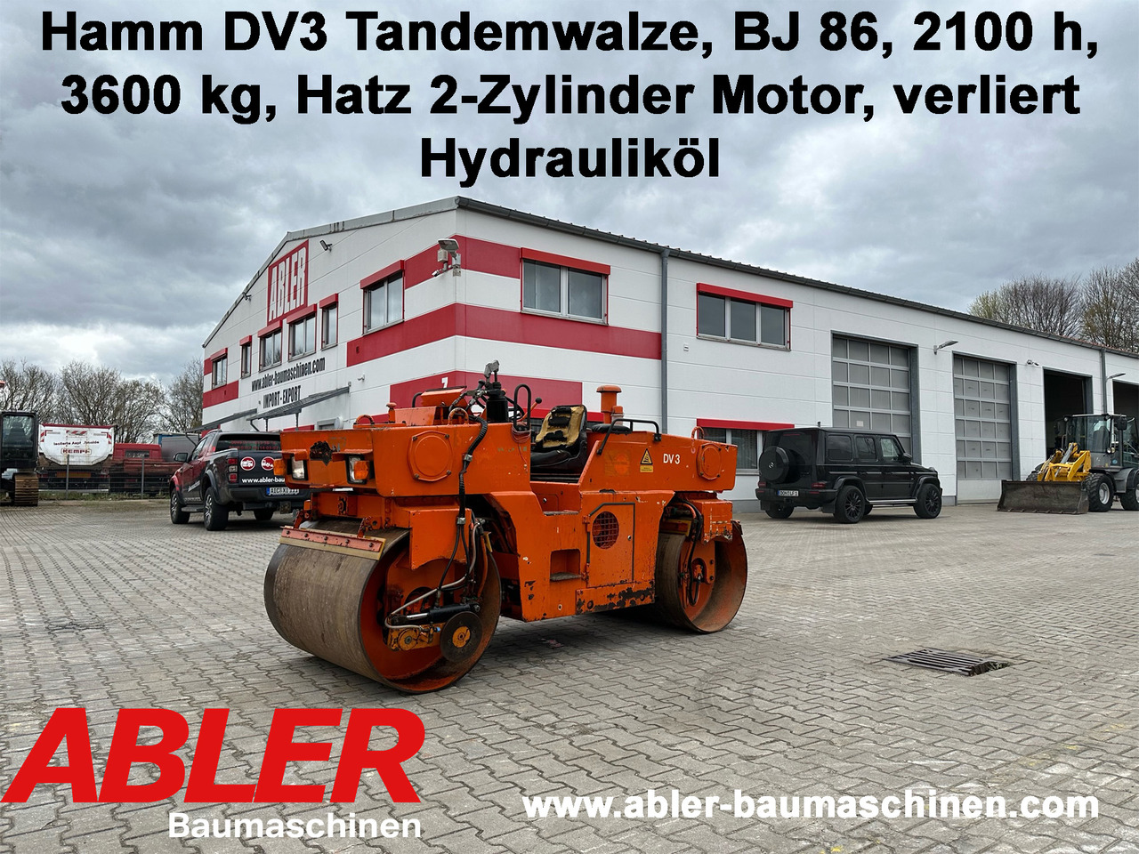 Hamm DV3 Tandemwalze - Vegvals: bilde 1 Hamm DV3 Tandemwalze - Vegvals: bilde 1