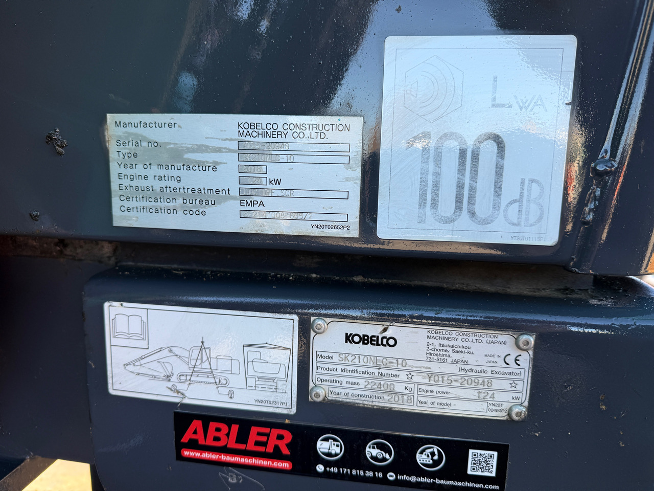 Beltegraver Kobelco SK210 NLC-10 Kettenbagger Oilquick Klima: bilde 20