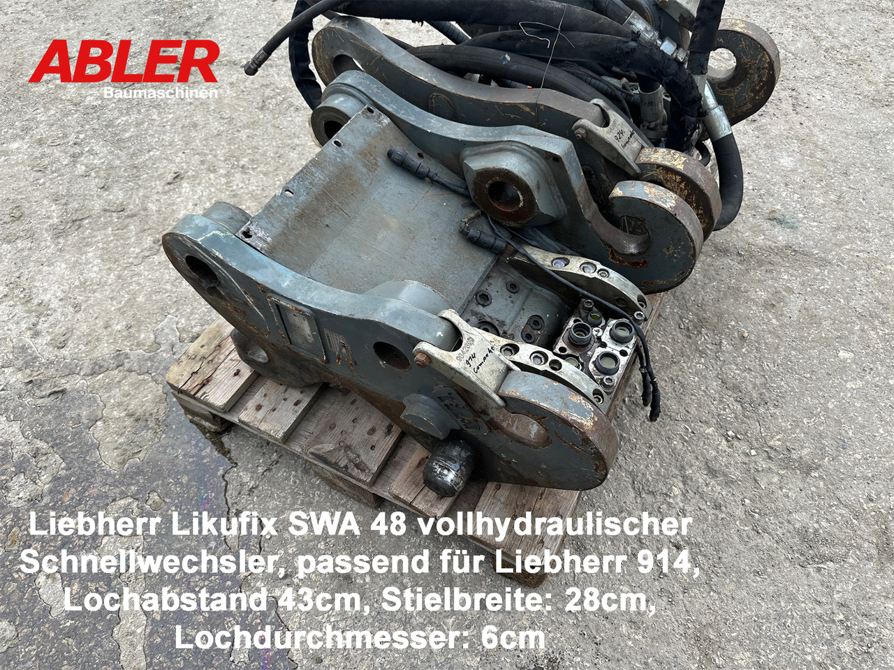 Likufix Liebherr SWA48 Schnellwechsler Vollhydraulisch - Hurtigkobling: bilde 1 Likufix Liebherr SWA48 Schnellwechsler Vollhydraulisch - Hurtigkobling: bilde 1