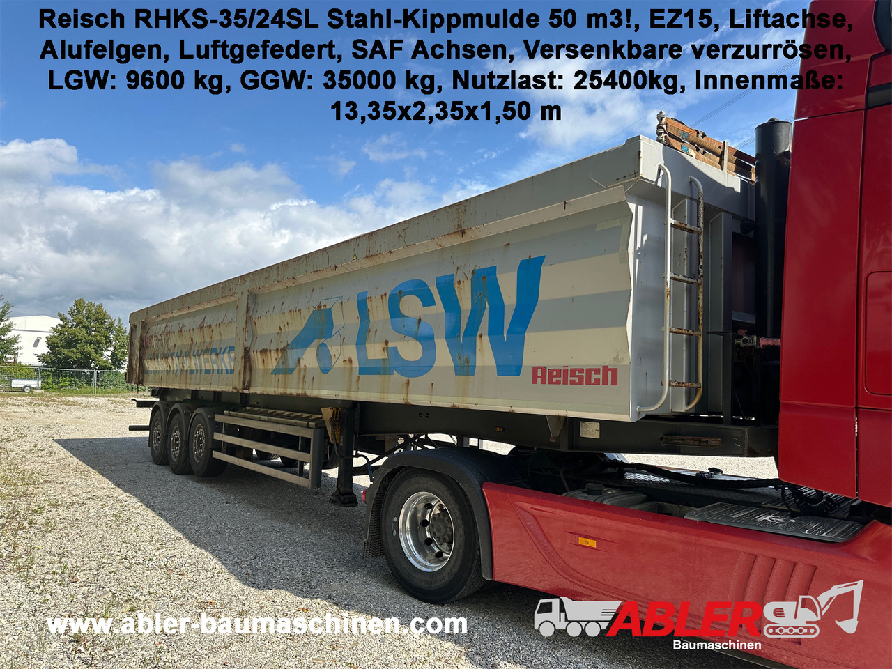 Reisch RHKS-35/24SL Stahl Kippmulde 50 m3 Metallschrott - Tippsemi: bilde 1 Reisch RHKS-35/24SL Stahl Kippmulde 50 m3 Metallschrott - Tippsemi: bilde 1