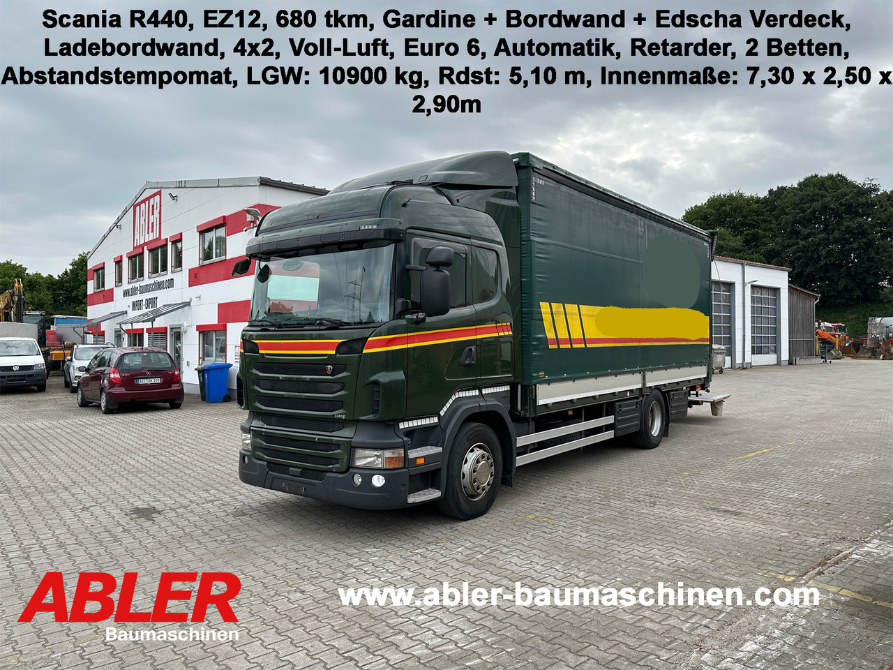 Scania R440 Pritsche Plane Bordwände Ladebordwand - Kapellbil: bilde 1 Scania R440 Pritsche Plane Bordwände Ladebordwand - Kapellbil: bilde 1