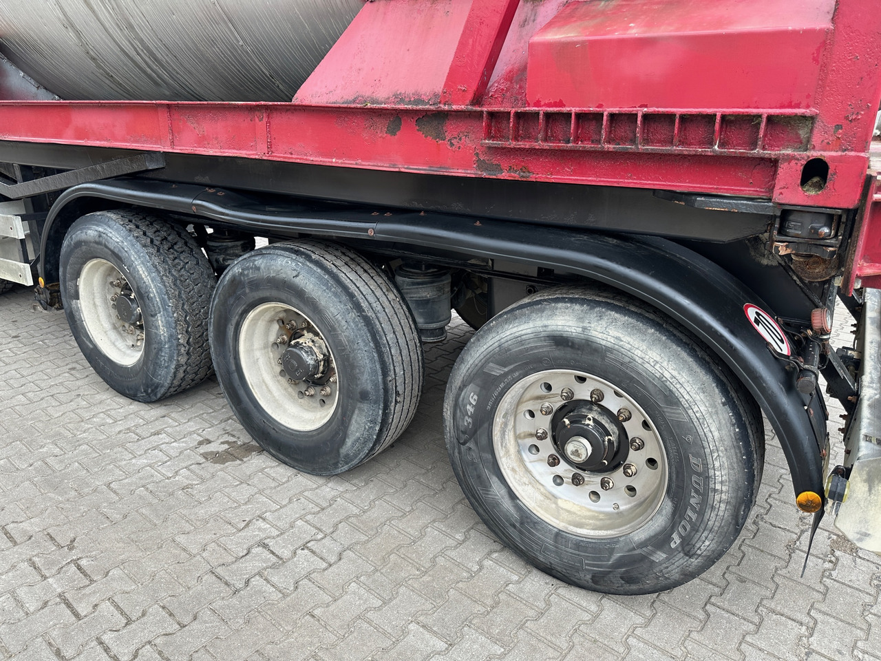 Tippsemi Schmidt CKSA 10/22-20 20 ft Containerkippchassis mit Lebensmitteltank: bilde 8