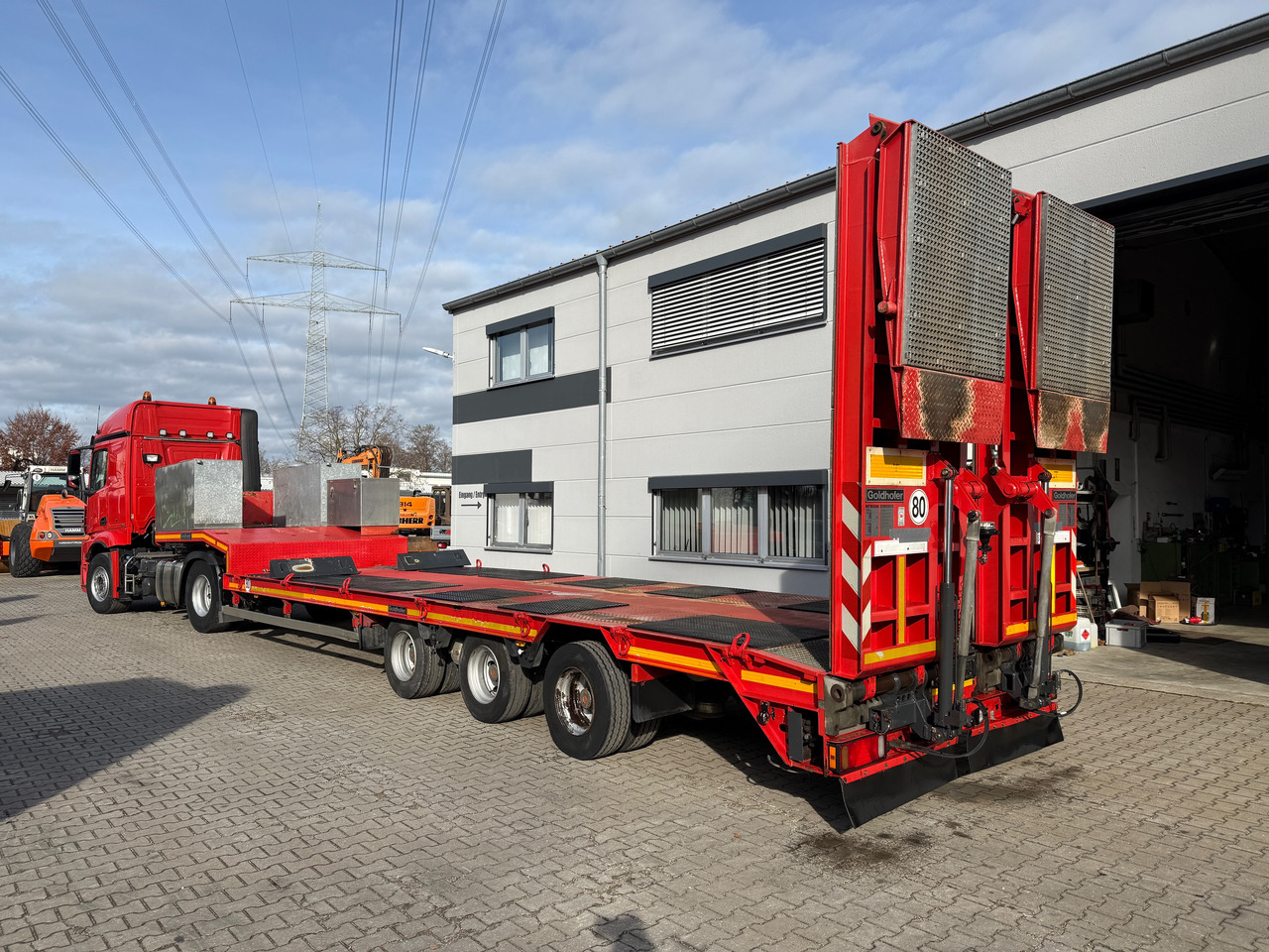 Mercedes-Benz 1845 Actros mit Goldhofer Tieflader - Trekkvogn, Lavloader semitrailer: bilde 5 Mercedes-Benz 1845 Actros mit Goldhofer Tieflader - Trekkvogn, Lavloader semitrailer: bilde 5