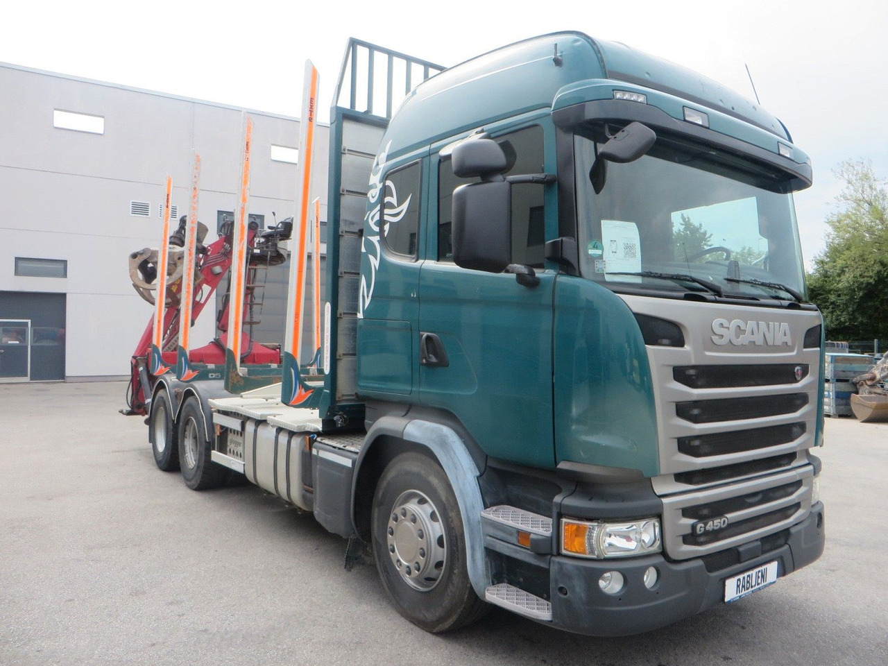 Scania G450 6x4Timber - Tømmerbil, Kranbil: bilde 2 Scania G450 6x4Timber - Tømmerbil, Kranbil: bilde 2