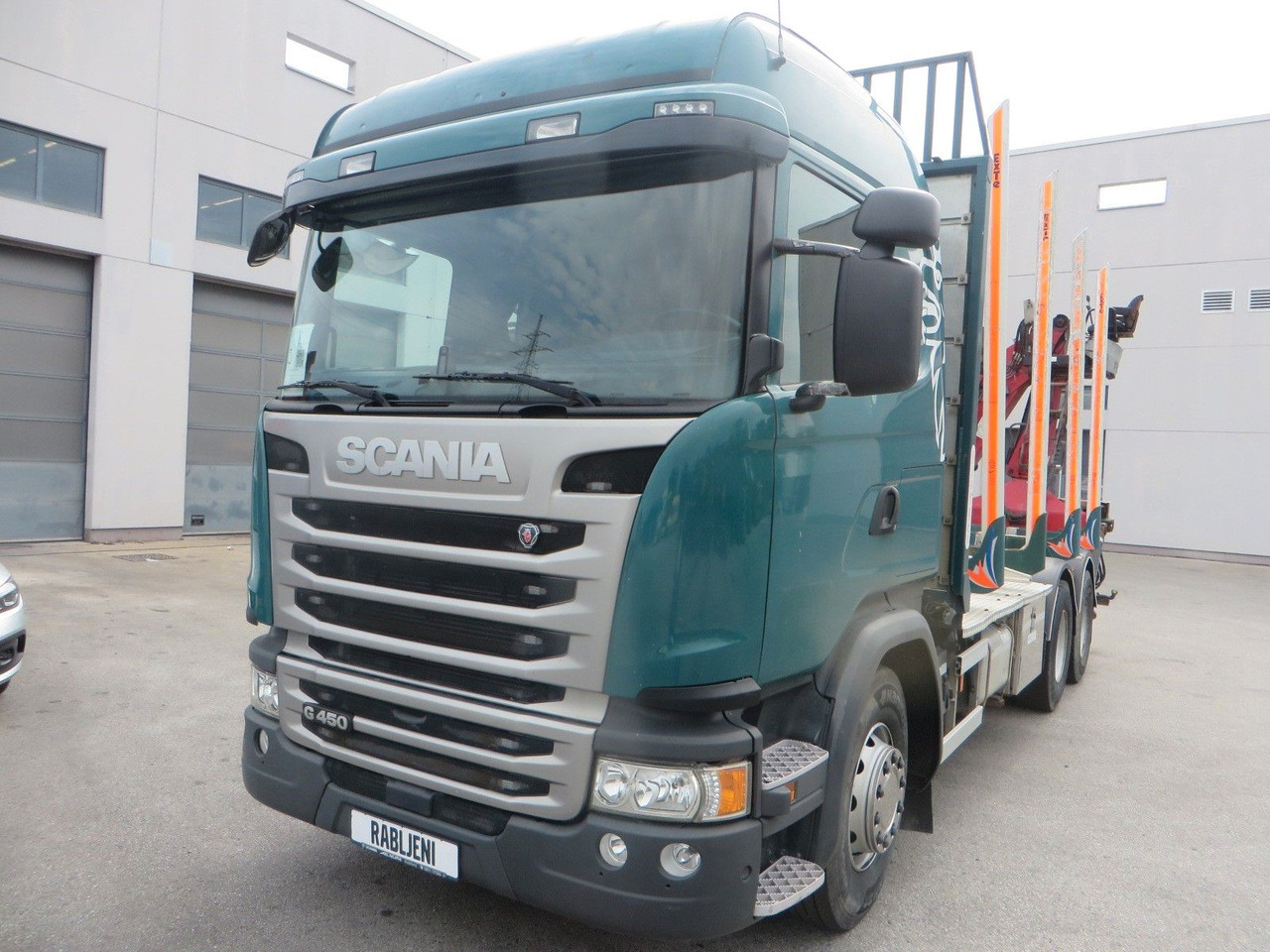 Scania G450 6x4Timber - Tømmerbil, Kranbil: bilde 1 Scania G450 6x4Timber - Tømmerbil, Kranbil: bilde 1