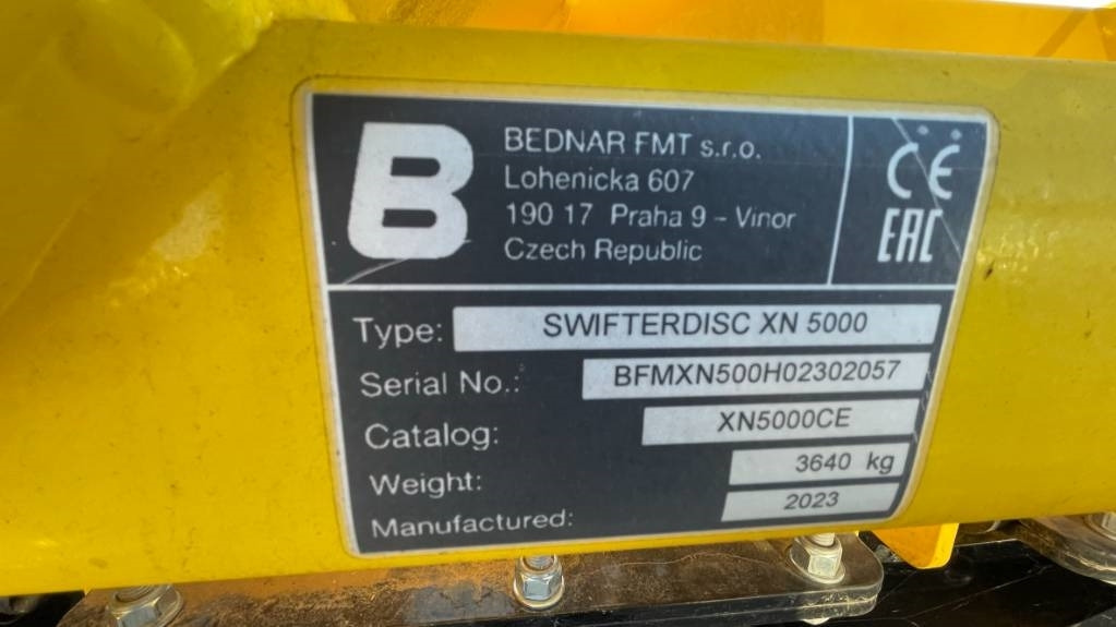 Bednar SwifterDisc XN 5000 - Skålharv: bilde 2 Bednar SwifterDisc XN 5000 - Skålharv: bilde 2