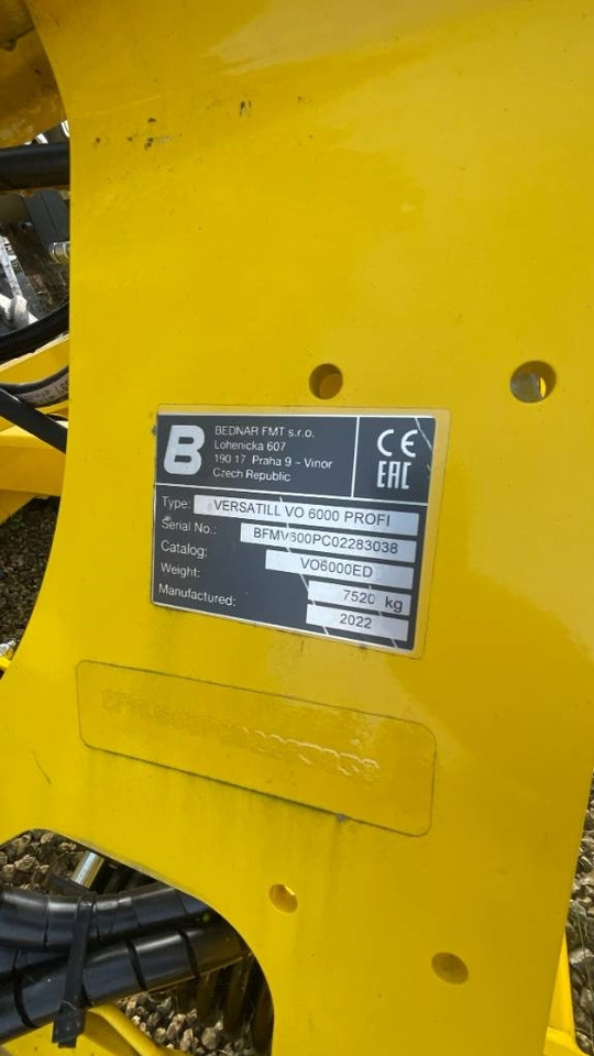 Ny Kultivator Bednar Versatill VO 6000 Pro: bilde 7