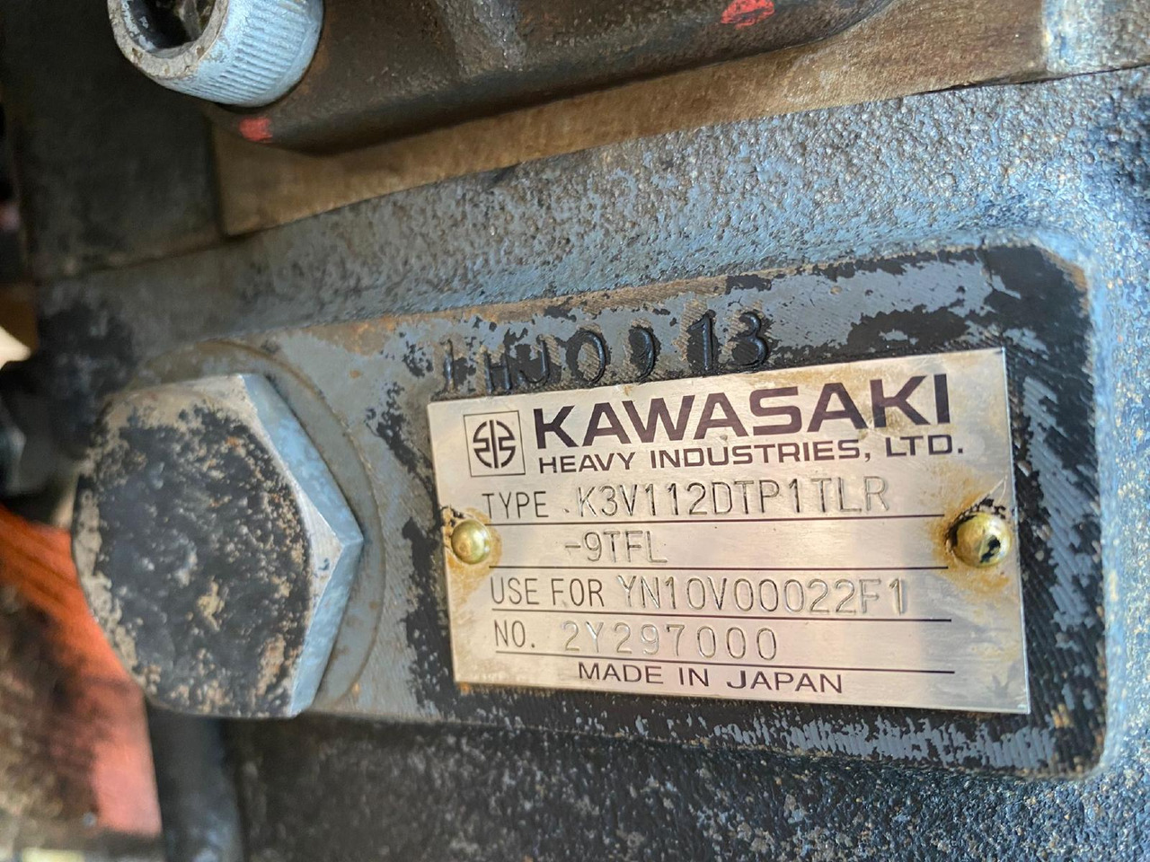 Kawasaki K3V112 aus Fiat Kobelco E 215 - Hydraulisk pumpe for Bygg og anlegg: bilde 5 Kawasaki K3V112 aus Fiat Kobelco E 215 - Hydraulisk pumpe for Bygg og anlegg: bilde 5