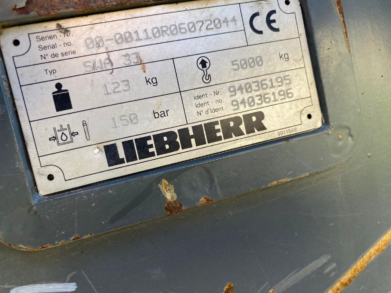 Liebherr SWA 33 - Hurtigkobling for Bygg og anlegg: bilde 5 Liebherr SWA 33 - Hurtigkobling for Bygg og anlegg: bilde 5
