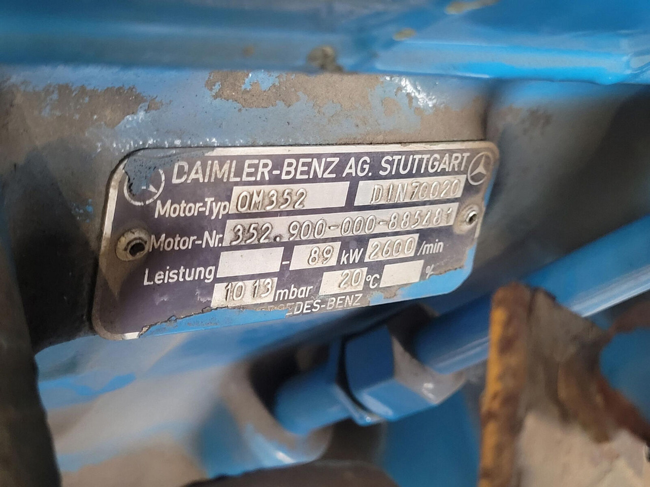 Mercedes-Benz LTM 1070 engine Mercedes OM 352 A - Motor for Mobilkran: bilde 4 Mercedes-Benz LTM 1070 engine Mercedes OM 352 A - Motor for Mobilkran: bilde 4