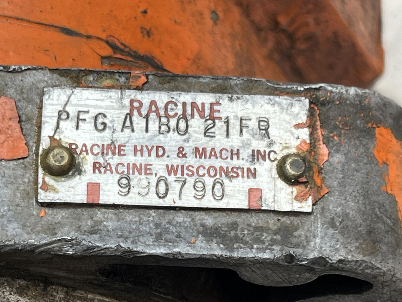 Racine PTO pump FGA1BO21FR - Hydraulisk pumpe for Mobilkran: bilde 5 Racine PTO pump FGA1BO21FR - Hydraulisk pumpe for Mobilkran: bilde 5