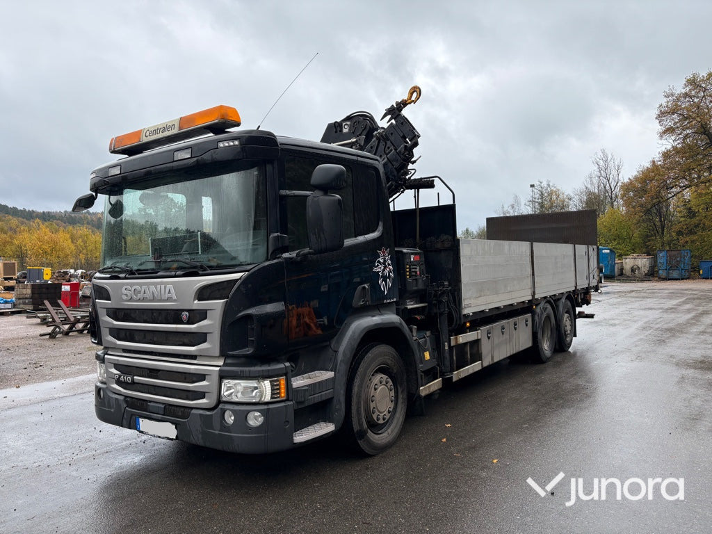 Kranbil - Scania P410, HiAB-kran - Planbil, Kranbil: bilde 1 Kranbil - Scania P410, HiAB-kran - Planbil, Kranbil: bilde 1
