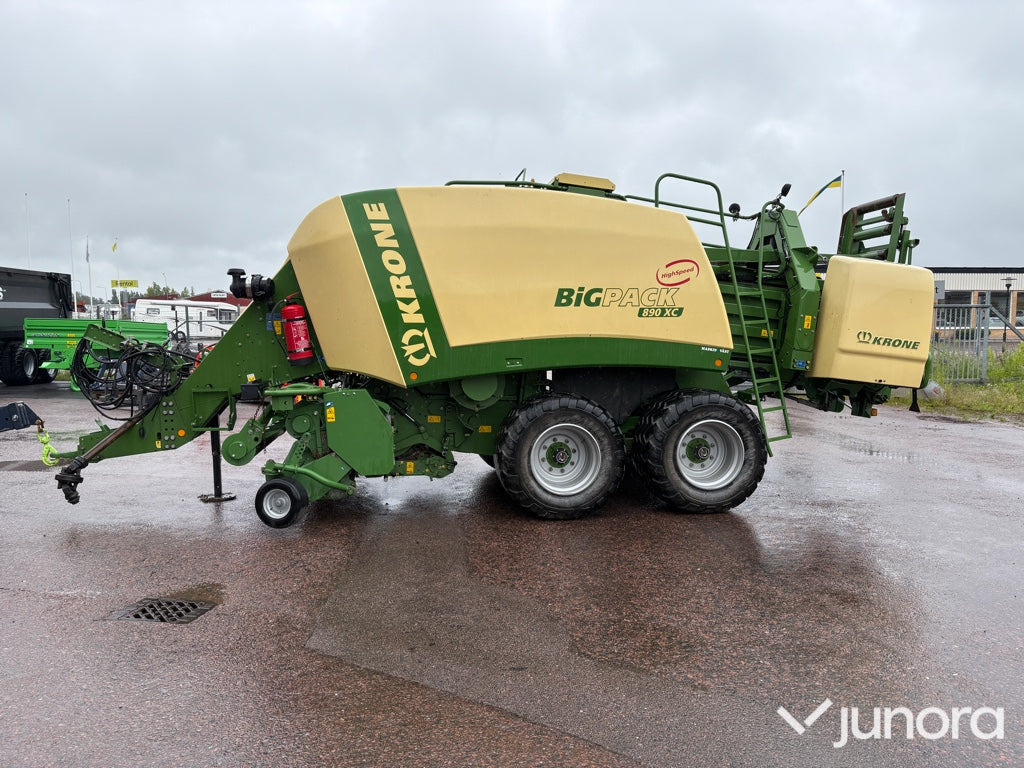 Rundbalspress Krone BIGPACK 890 - Snittevogn: bilde 1 Rundbalspress Krone BIGPACK 890 - Snittevogn: bilde 1