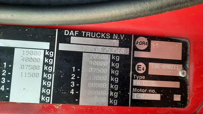 Feiebil DAF FA  CF-75: bilde 11
