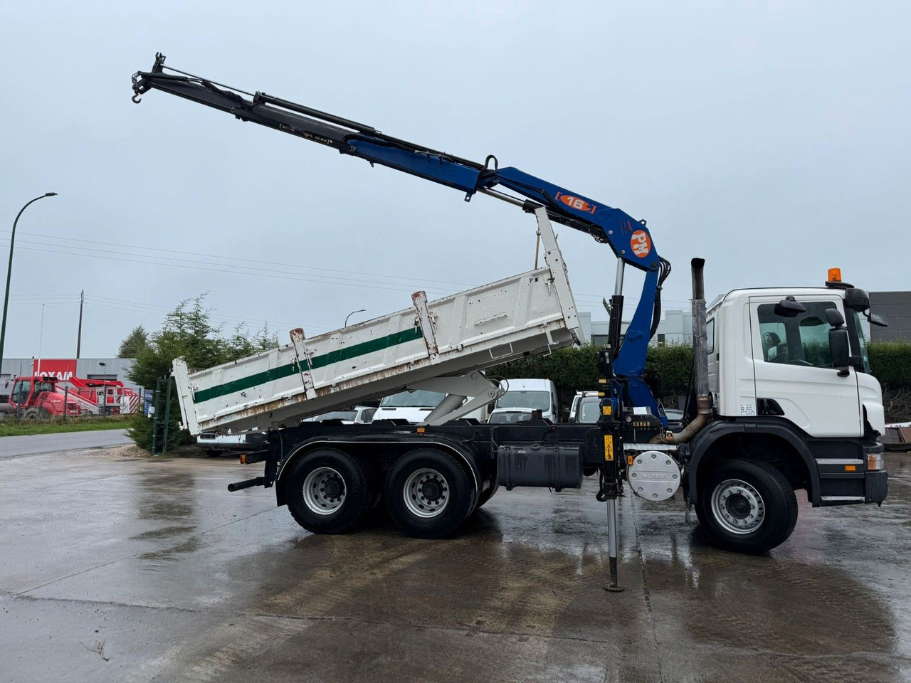 Scania PRT 380. 6x4. Kipper + Kran PM 16 Funk. Klima. - Tippbil, Kranbil: bilde 4 Scania PRT 380. 6x4. Kipper + Kran PM 16 Funk. Klima. - Tippbil, Kranbil: bilde 4