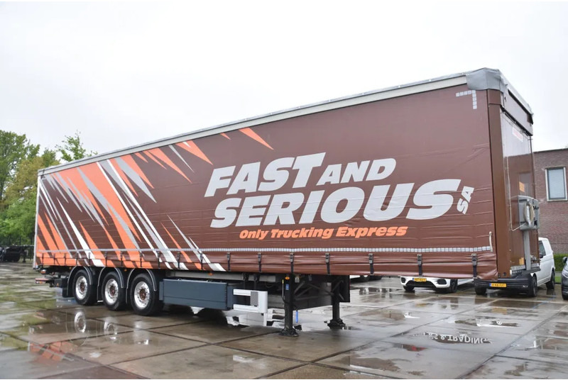 Fruehauf SLIDING CURTAINS/ROOF - TOPLIFT SYSTEM - LIFT AXLE - STEERING AXLE - SAF AXLES - ALCOA'S - DHOLLANDIA - TOP CONDITION - - Gardintrailer: bilde 1 Fruehauf SLIDING CURTAINS/ROOF - TOPLIFT SYSTEM - LIFT AXLE - STEERING AXLE - SAF AXLES - ALCOA'S - DHOLLANDIA - TOP CONDITION - - Gardintrailer: bilde 1