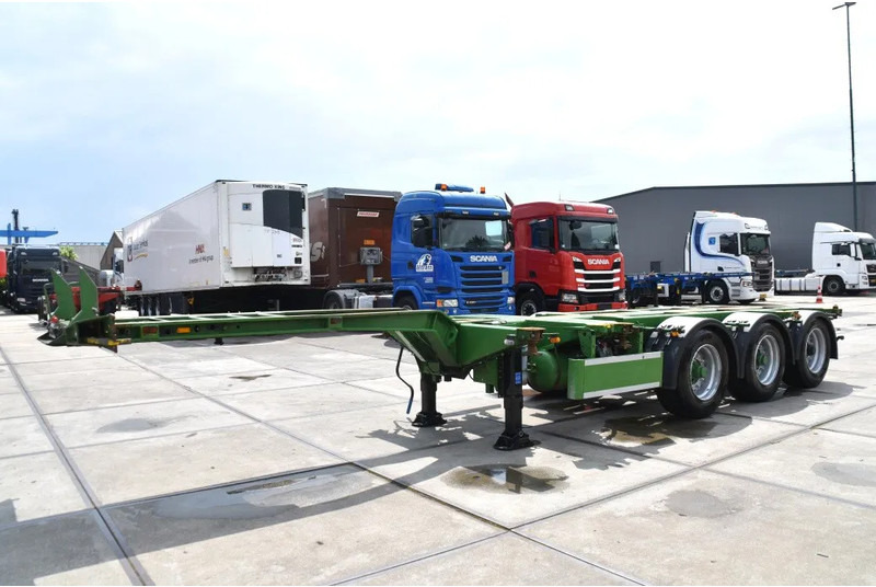 Pacton T3-010 - 2 LIFT AXLES - DRUM BRAKES - BPW AXLES - 2 x EXTENDABLE - GOOD CONDITION - - Container-transport/ Vekselflak semitrailer: bilde 5 Pacton T3-010 - 2 LIFT AXLES - DRUM BRAKES - BPW AXLES - 2 x EXTENDABLE - GOOD CONDITION - - Container-transport/ Vekselflak semitrailer: bilde 5