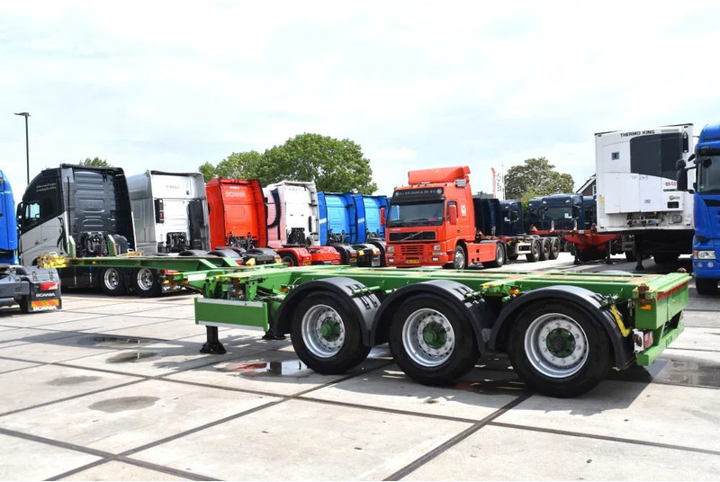 Pacton T3-010 - 2 LIFT AXLES - DRUM BRAKES - BPW AXLES - 2 x EXTENDABLE - GOOD CONDITION - - Container-transport/ Vekselflak semitrailer: bilde 4 Pacton T3-010 - 2 LIFT AXLES - DRUM BRAKES - BPW AXLES - 2 x EXTENDABLE - GOOD CONDITION - - Container-transport/ Vekselflak semitrailer: bilde 4
