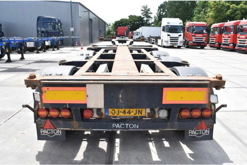 Pacton T3-010 - 2 x LIFT AXLE - BPW AXLES - DRUM BRAKES - 2 x EXTENDABLE - - Container-transport/ Vekselflak semitrailer: bilde 3 Pacton T3-010 - 2 x LIFT AXLE - BPW AXLES - DRUM BRAKES - 2 x EXTENDABLE - - Container-transport/ Vekselflak semitrailer: bilde 3