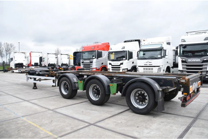 Renders ROC 16.27 CC - X STEERING - BPW AXLES - DISC BRAKES - - Container-transport/ Vekselflak semitrailer: bilde 3 Renders ROC 16.27 CC - X STEERING - BPW AXLES - DISC BRAKES - - Container-transport/ Vekselflak semitrailer: bilde 3