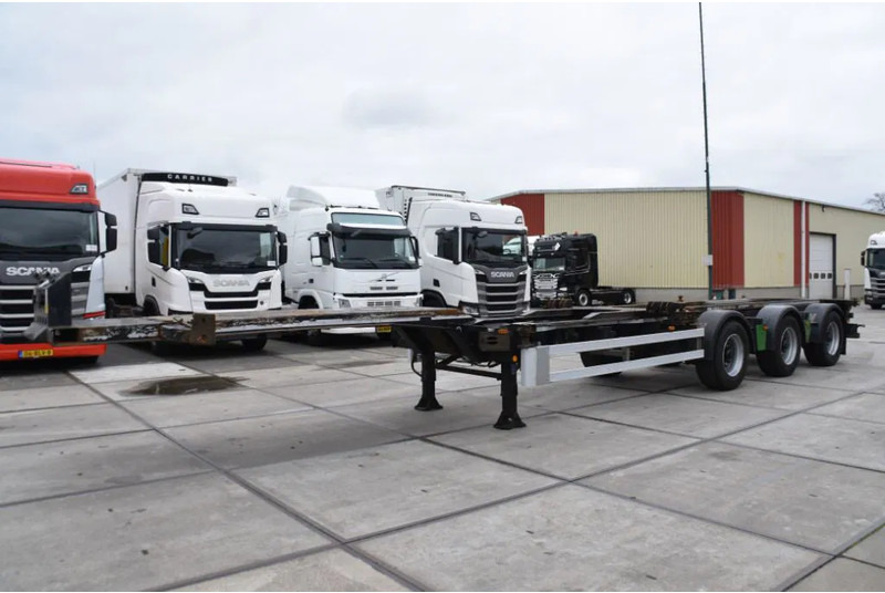 Renders ROC 16.27 CC - X STEERING - BPW AXLES - DISC BRAKES - - Container-transport/ Vekselflak semitrailer: bilde 4 Renders ROC 16.27 CC - X STEERING - BPW AXLES - DISC BRAKES - - Container-transport/ Vekselflak semitrailer: bilde 4